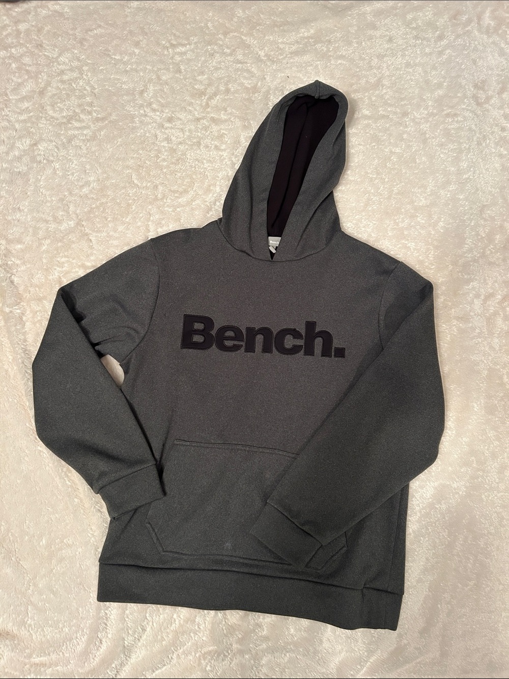 Bench Charcoal Gray Logo Pullover Hoodie